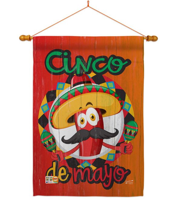 Amigo Chili Cinco de Mayo - Southwest Country & Primitive Vertical Impressions Decorative Flags HG137041 Made In USA - Image 15