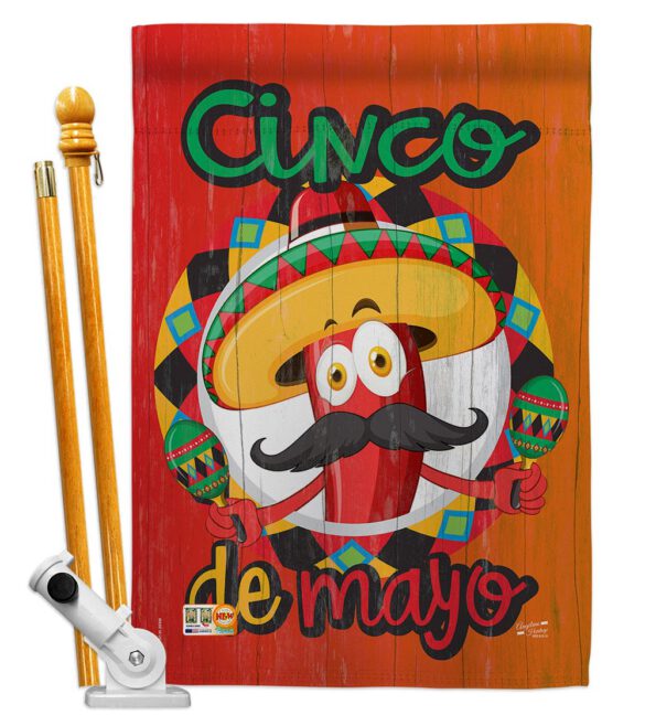 Amigo Chili Cinco de Mayo - Southwest Country & Primitive Vertical Impressions Decorative Flags HG137041 Made In USA - Image 6