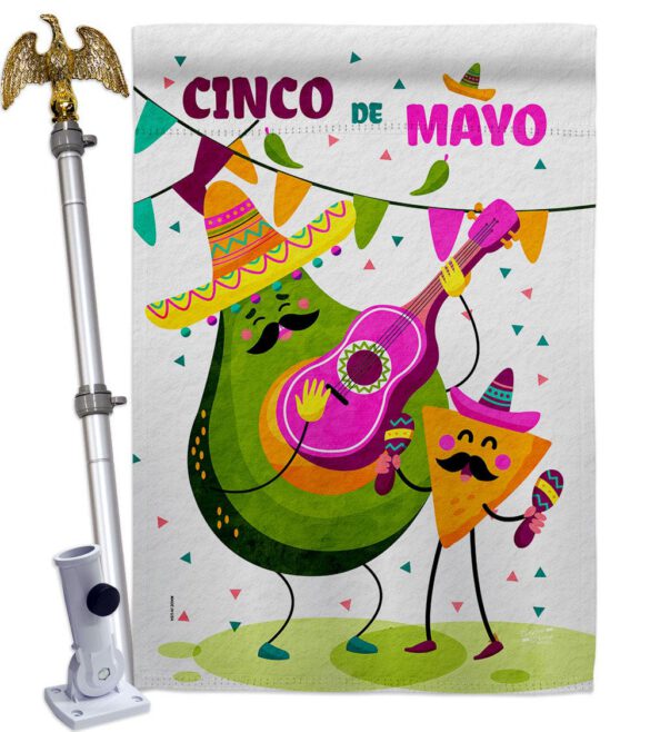 Guacamole Fiesta - Southwest Country & Primitive Vertical Impressions Decorative Flags HG137460 Made In USA - Image 9