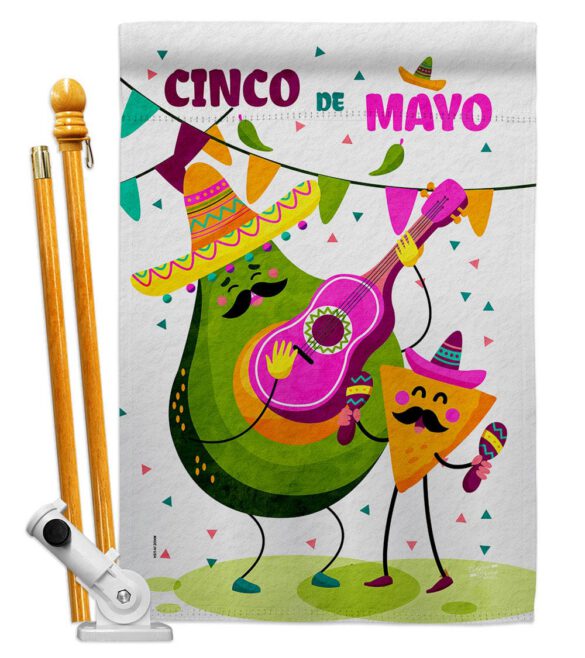 Guacamole Fiesta - Southwest Country & Primitive Vertical Impressions Decorative Flags HG137460 Made In USA - Image 5
