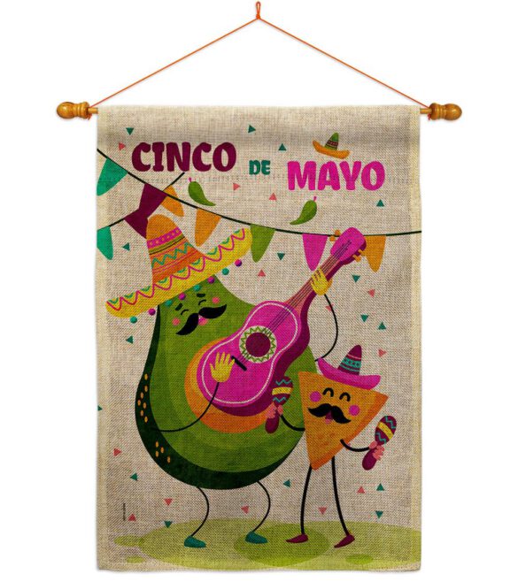 Guacamole Fiesta - Southwest Country & Primitive Vertical Impressions Decorative Flags HG137460 Made In USA - Image 20