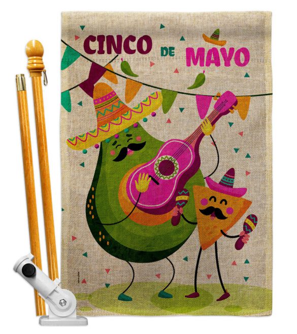 Guacamole Fiesta - Southwest Country & Primitive Vertical Impressions Decorative Flags HG137460 Made In USA - Image 15