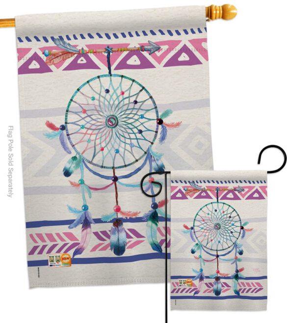 Dreamcatcher - Southwest Country & Primitive Vertical Impressions Decorative Flags HG115101 Made In USA - Image 3