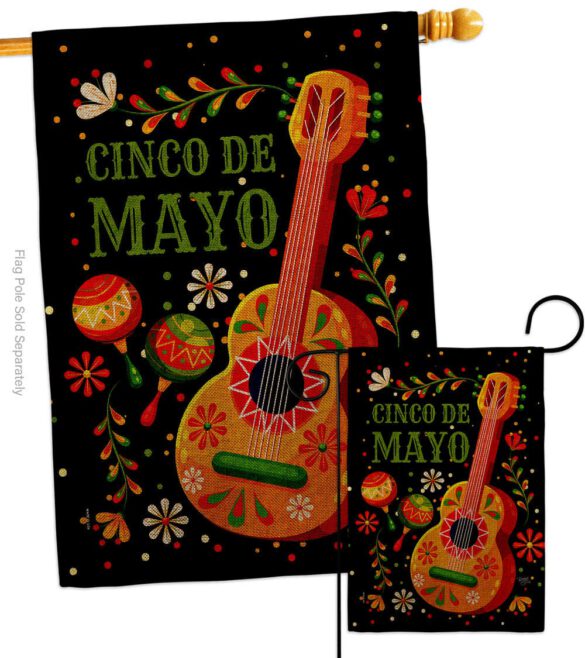 Celebrate Cinco De Mayo - Southwest Country & Primitive Vertical Impressions Decorative Flags HG115224 Made In USA - Image 13