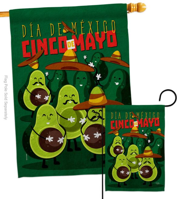 Avocado Fiesta - Southwest Country & Primitive Vertical Impressions Decorative Flags HG115234 Made In USA - Image 4