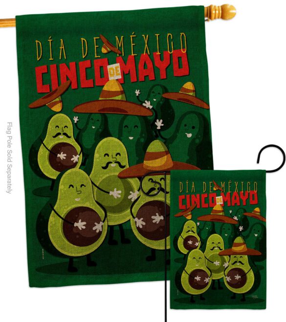 Avocado Fiesta - Southwest Country & Primitive Vertical Impressions Decorative Flags HG115234 Made In USA - Image 14