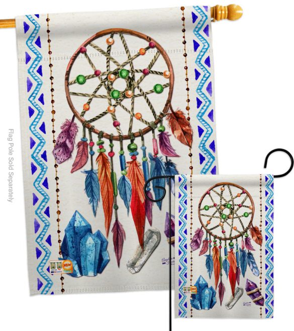 Dreamcatcher - Southwest Country & Primitive Vertical Impressions Decorative Flags HG137010 Made In USA - Image 3