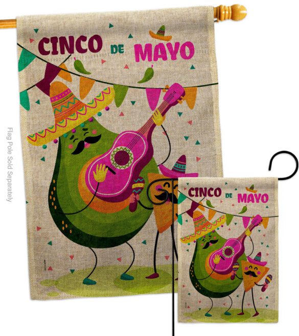 Guacamole Fiesta - Southwest Country & Primitive Vertical Impressions Decorative Flags HG137460 Made In USA - Image 13