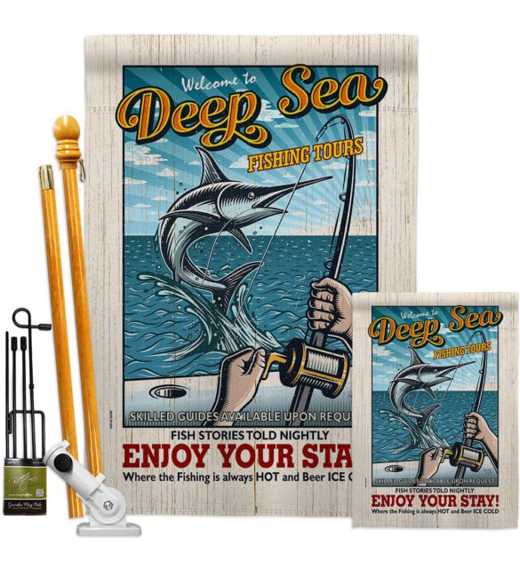 Fishing Tours - Sports Interests Vertical Impressions Decorative Flags HG109077 Made In USA - Image 6