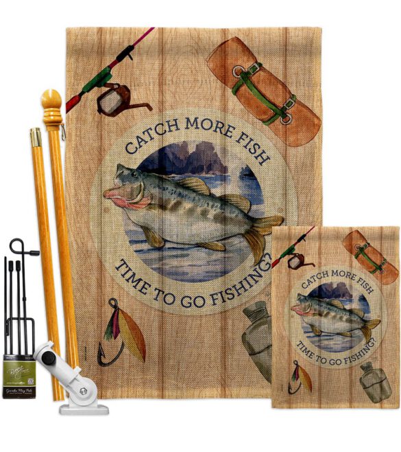 Catch Fish - Sports Interests Vertical Impressions Decorative Flags HG137549 Made In USA - Image 16