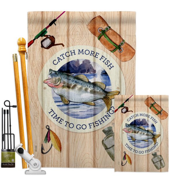 Catch Fish - Sports Interests Vertical Impressions Decorative Flags HG137549 Made In USA - Image 6