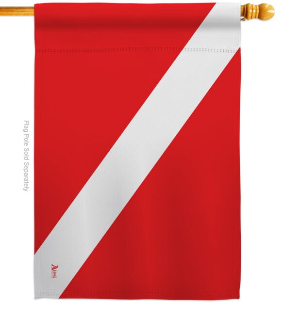 Divers Flag - Sports Interests Vertical Impressions Decorative Flags HG140930 Made In USA - Image 2