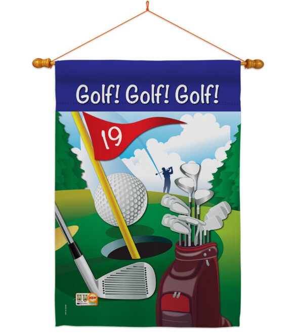 Golf!, Golf!, Golf! - Sports Interests Vertical Impressions Decorative Flags HG109043 Made In USA - Image 14