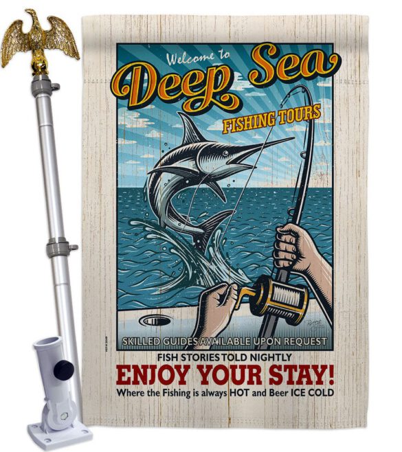 Fishing Tours - Sports Interests Vertical Impressions Decorative Flags HG109077 Made In USA - Image 9