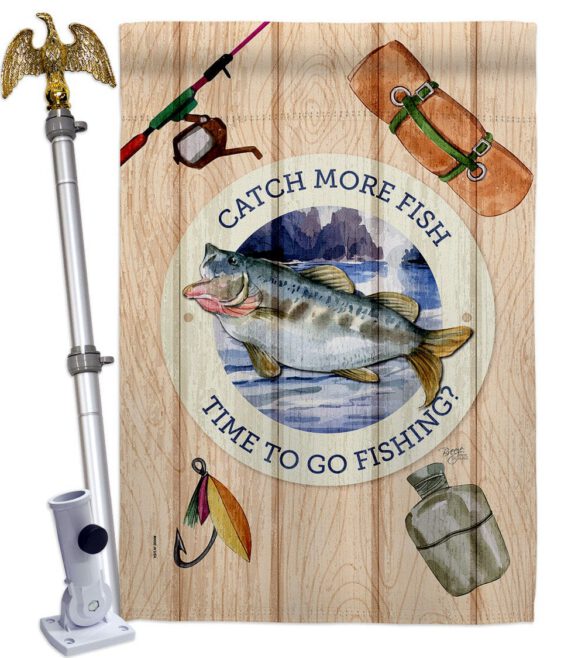 Catch Fish - Sports Interests Vertical Impressions Decorative Flags HG137549 Made In USA - Image 9