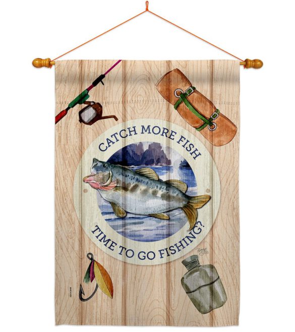 Catch Fish - Sports Interests Vertical Impressions Decorative Flags HG137549 Made In USA - Image 10