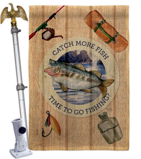 Catch Fish - Sports Interests Vertical Impressions Decorative Flags HG137549 Made In USA - Image 19