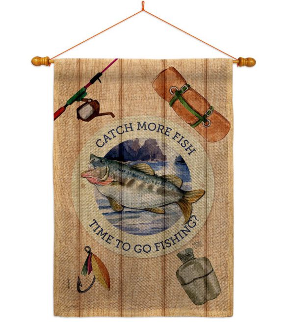 Catch Fish - Sports Interests Vertical Impressions Decorative Flags HG137549 Made In USA - Image 20