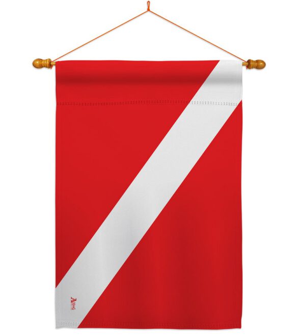 Divers Flag - Sports Interests Vertical Impressions Decorative Flags HG140930 Made In USA - Image 14