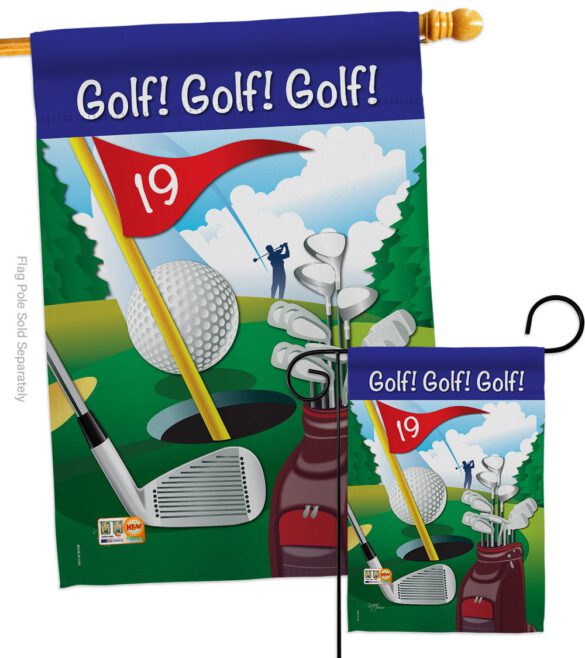 Golf!, Golf!, Golf! - Sports Interests Vertical Impressions Decorative Flags HG109043 Made In USA - Image 3