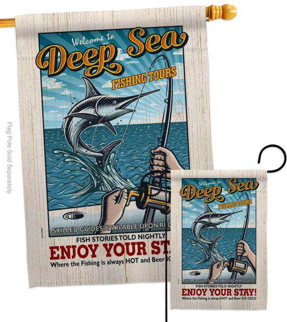 Fishing Tours - Sports Interests Vertical Impressions Decorative Flags HG109077 Made In USA - Image 3