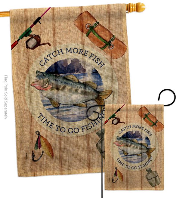 Catch Fish - Sports Interests Vertical Impressions Decorative Flags HG137549 Made In USA - Image 13