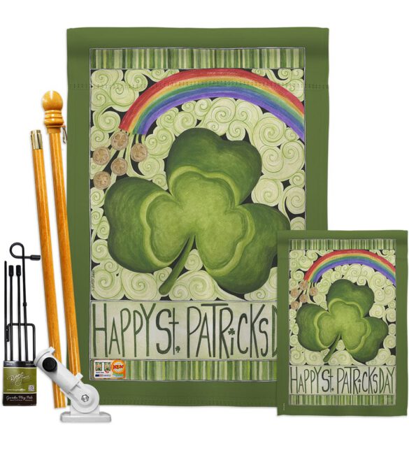 Happy St. Patricks Day - St Patrick Spring Vertical Impressions Decorative Flags HG102054 Made In USA - Image 6