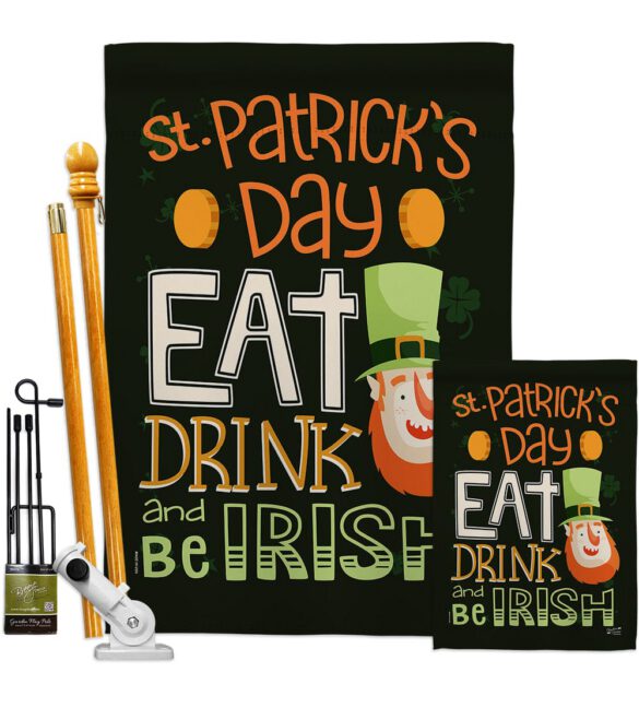 Be Irish - St Patrick Spring Vertical Impressions Decorative Flags HG137315 Made In USA - Image 7