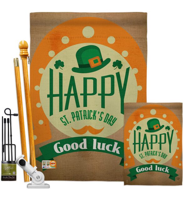 Good Luck St. Patrick's Day - St Patrick Spring Vertical Impressions Decorative Flags HG191098 Made In USA - Image 6