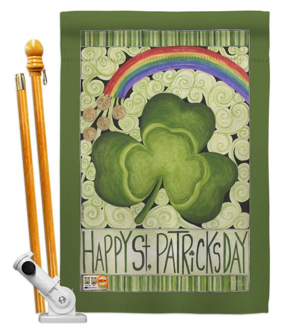 Happy St. Patricks Day - St Patrick Spring Vertical Impressions Decorative Flags HG102054 Made In USA - Image 5