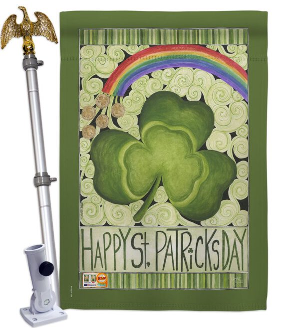 Happy St. Patricks Day - St Patrick Spring Vertical Impressions Decorative Flags HG102054 Made In USA - Image 13