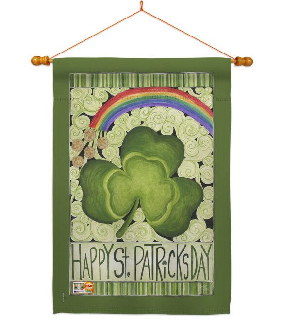 Happy St. Patricks Day - St Patrick Spring Vertical Impressions Decorative Flags HG102054 Made In USA - Image 14