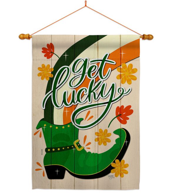 Get Lucky Boot - St Patrick Spring Vertical Impressions Decorative Flags HG120035 Made In USA - Image 21