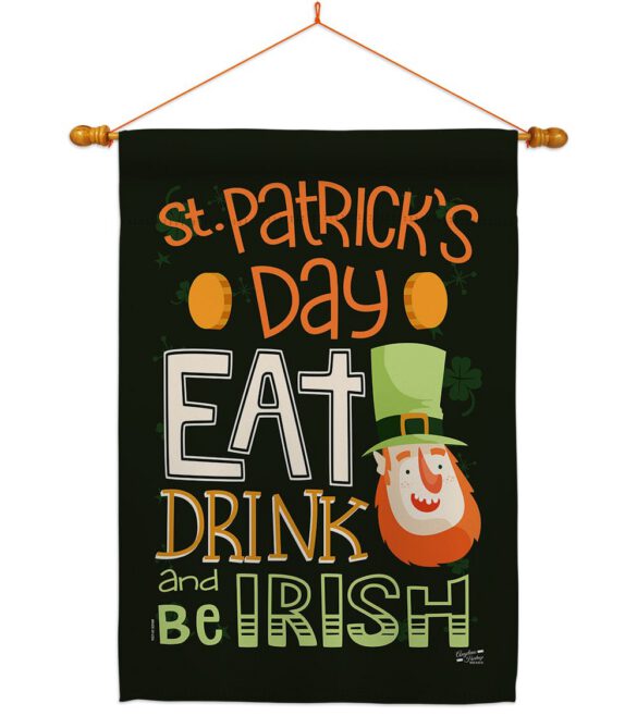 Be Irish - St Patrick Spring Vertical Impressions Decorative Flags HG137315 Made In USA - Image 11