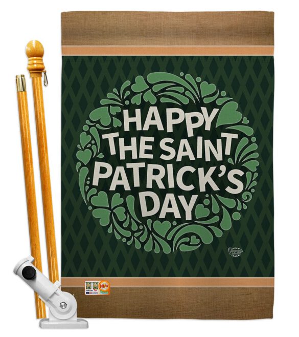Happy St. Patrick's Day - St Patrick Spring Vertical Impressions Decorative Flags HG191084 Made In USA - Image 5