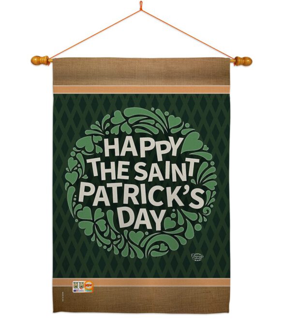 Happy St. Patrick's Day - St Patrick Spring Vertical Impressions Decorative Flags HG191084 Made In USA - Image 14