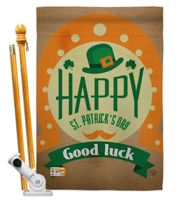 Good Luck St. Patrick's Day - St Patrick Spring Vertical Impressions Decorative Flags HG191098 Made In USA - Image 5