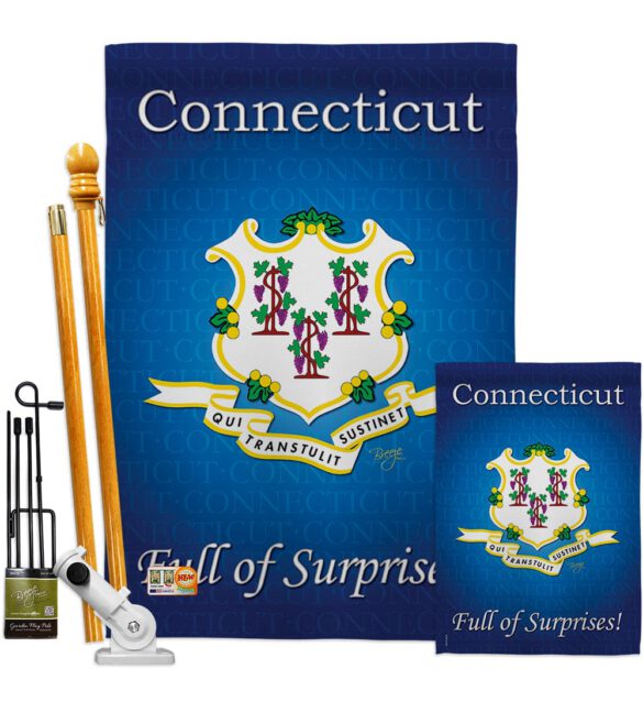 Connecticut - States Americana Vertical Impressions Decorative Flags HG108138 Made In USA - Image 6