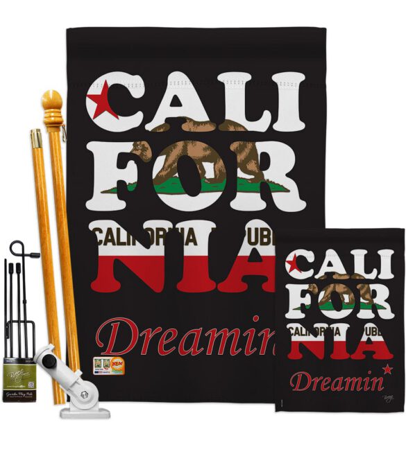California Dreamin* - States Americana Vertical Impressions Decorative Flags HG108176 Made In USA - Image 6