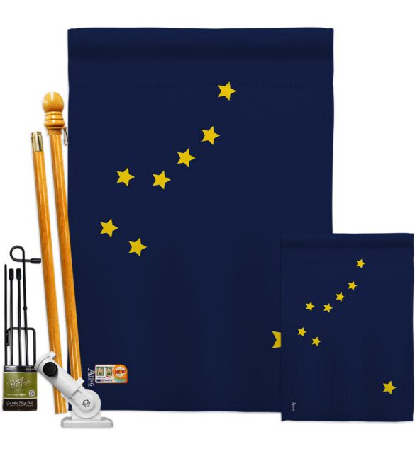 Alaska - States Americana Vertical Impressions Decorative Flags HG140502 Made In USA - Image 7
