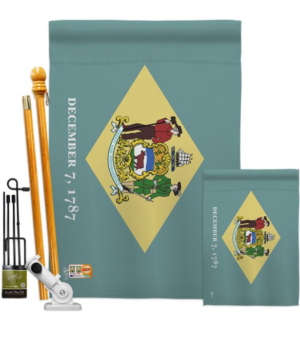 Delaware - States Americana Vertical Impressions Decorative Flags HG140508 Made In USA - Image 6