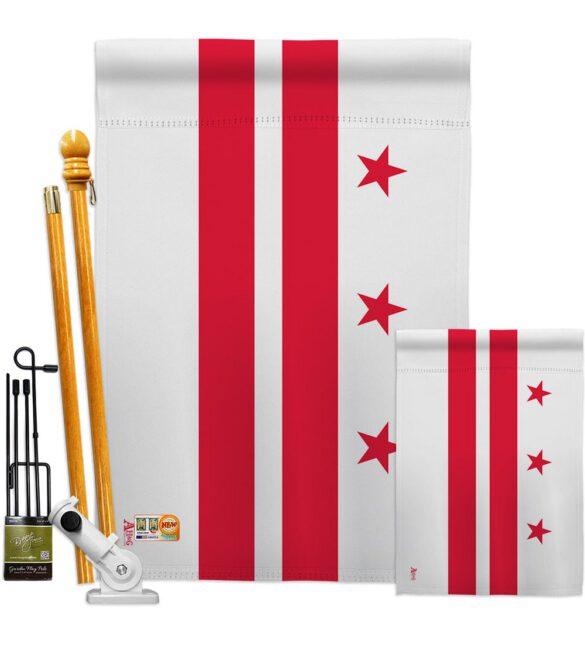 District of Columbia - States Americana Vertical Impressions Decorative Flags HG140509 Made In USA - Image 6
