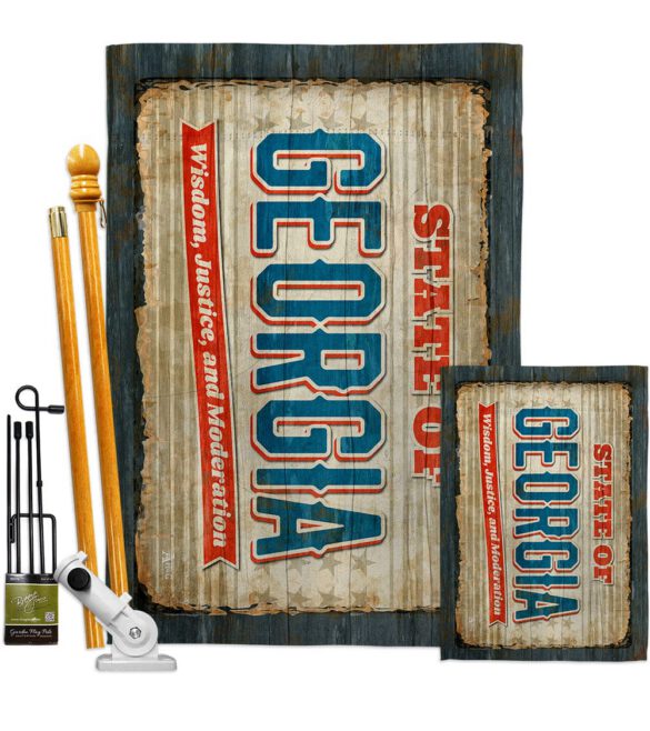 Georgia Vintage - States Americana Vertical Impressions Decorative Flags HG140955 Made In USA - Image 6