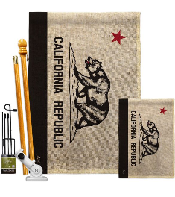 Black & White California - States Americana Vertical Impressions Decorative Flags HG140998 Made In USA - Image 18