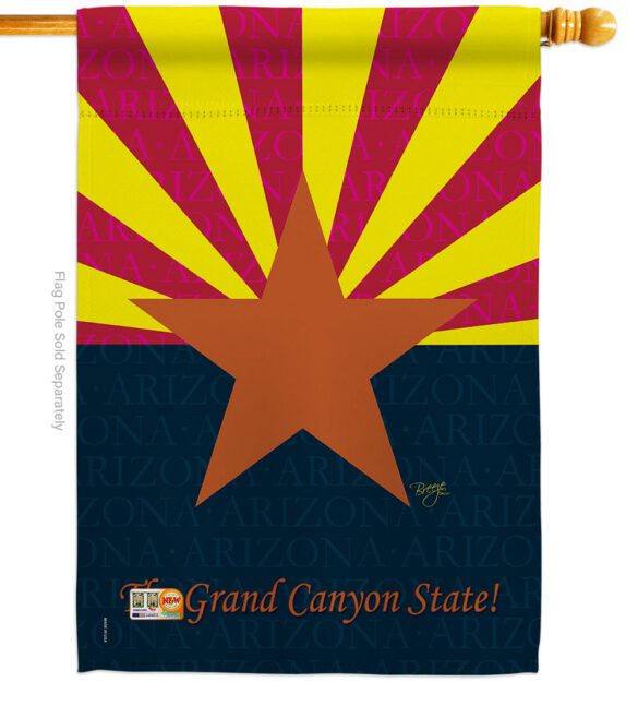 Arizona - States Americana Vertical Impressions Decorative Flags HG108079 Made In USA - Image 3