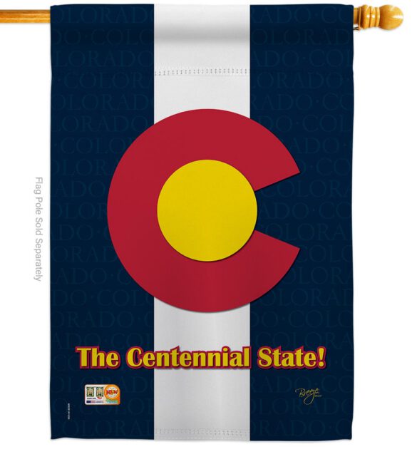 Colorado - States Americana Vertical Impressions Decorative Flags HG108104 Made In USA - Image 2