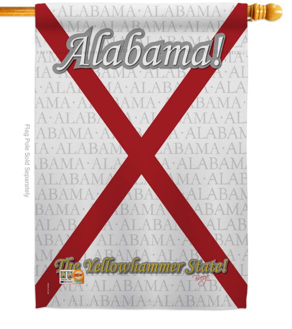 Alabama - States Americana Vertical Impressions Decorative Flags HG108117 Made In USA - Image 3
