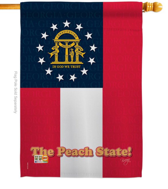 Georgia - States Americana Vertical Impressions Decorative Flags HG108136 Made In USA - Image 2