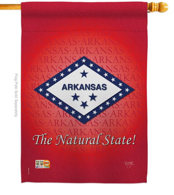 Arkansas - States Americana Vertical Impressions Decorative Flags HG108137 Made In USA - Image 3