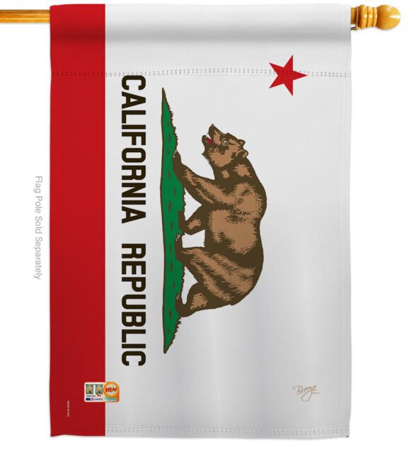 California State - States Americana Vertical Impressions Decorative Flags HG108229 Made In USA - Image 2